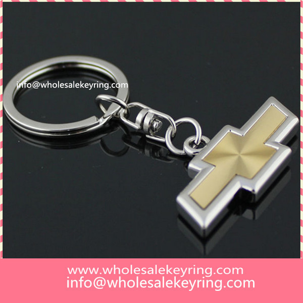 Super Chevrolet car logo keyring key ring golden hollowed out Chevrolet keychain key chain 600