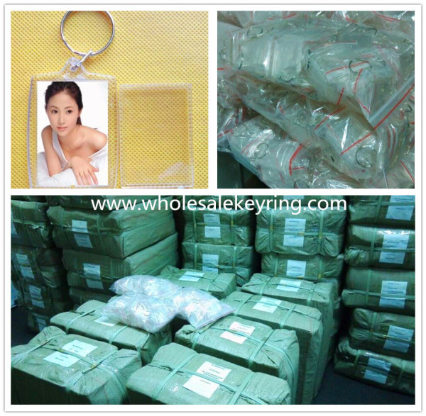 100 thousand pcs acrylic  photo keyring order